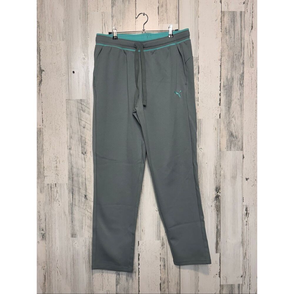 Puma Vintage Sport Track Pants US Large | Green Moon Aquatic Athletic Joggers NW